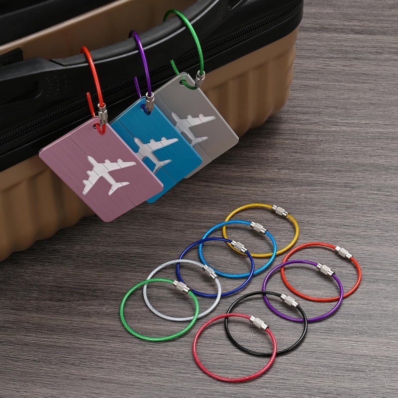 luvtree 5.9in/15cm Stainless Steel Keychain Cable,Wire Diameter 2mm Metal Key Ring Loop,20 Pieces - Image 5